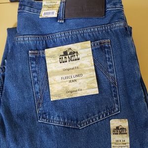 Fleece lined jeans
